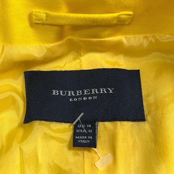 Burberry London Evening Jacket, Yellow, size 12 - Picture 12 of 15